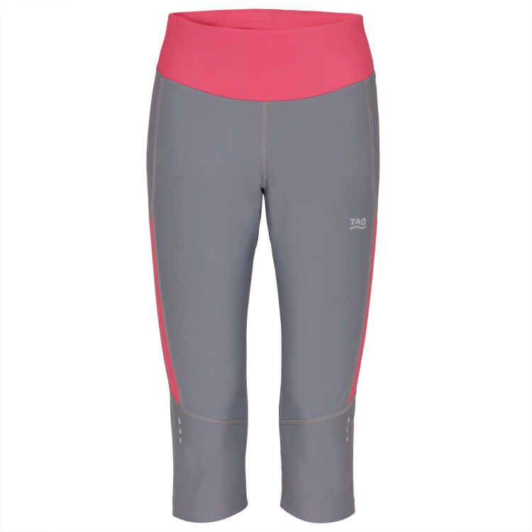 TAO Sportswear - EBRU - Nachhaltige und atmungsaktive 3/4-Lauftight aus dem Meer - steel/art deco