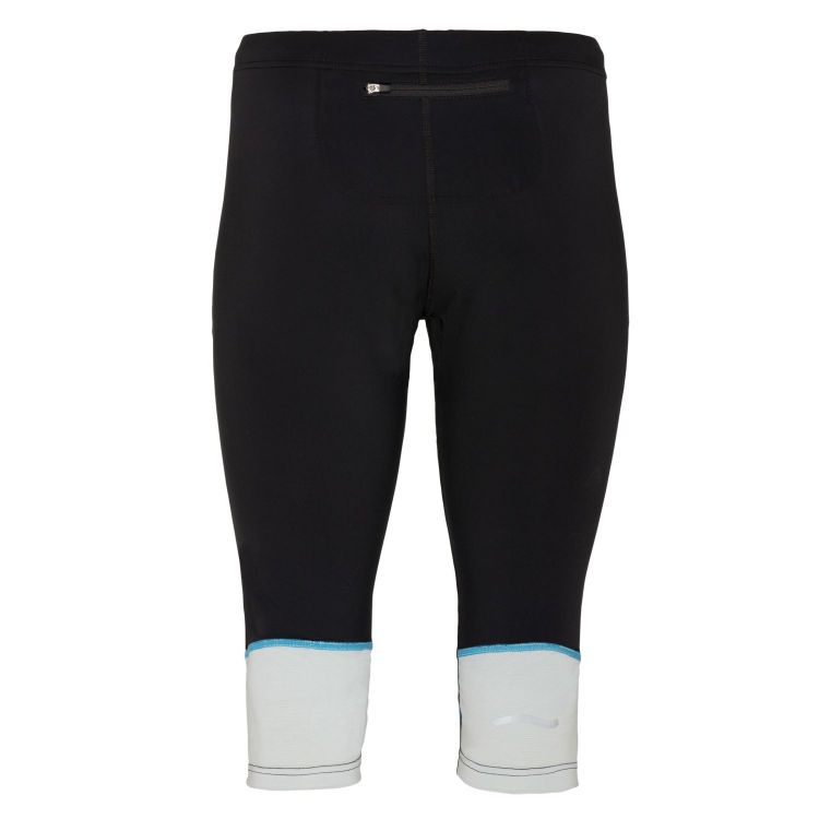 TAO Sportswear - IZUMI - 3/4-Lauftight mit integriertem UV-Schutz und Anti-Rutsch-Gummi - black/ocean