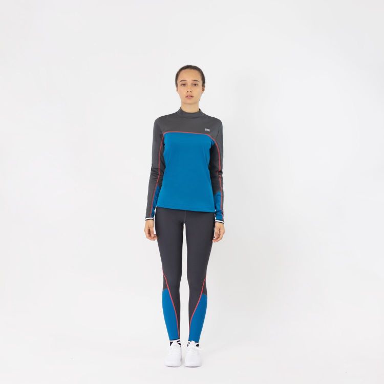 TAO Sportswear - FIRA - Atmungsaktive Lauftight mit Reißverschlusstasche - titanium